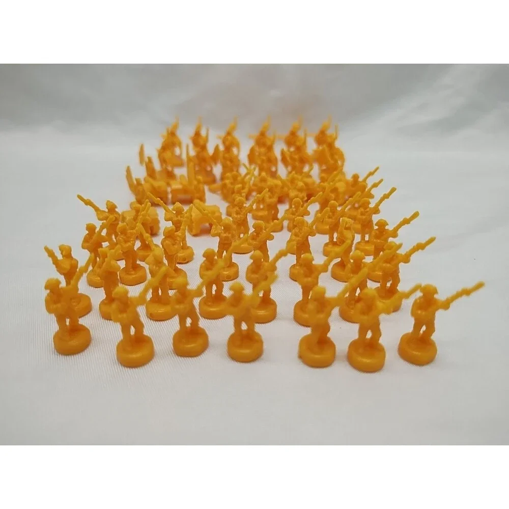 Set Of (60) 2003 Risk Yellow Board Game Player Pieces